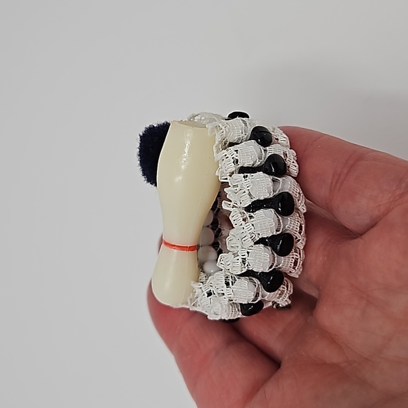 Vintage Bowling Brooch Pin Hand Crafted Handmade - Picture 3 of 10